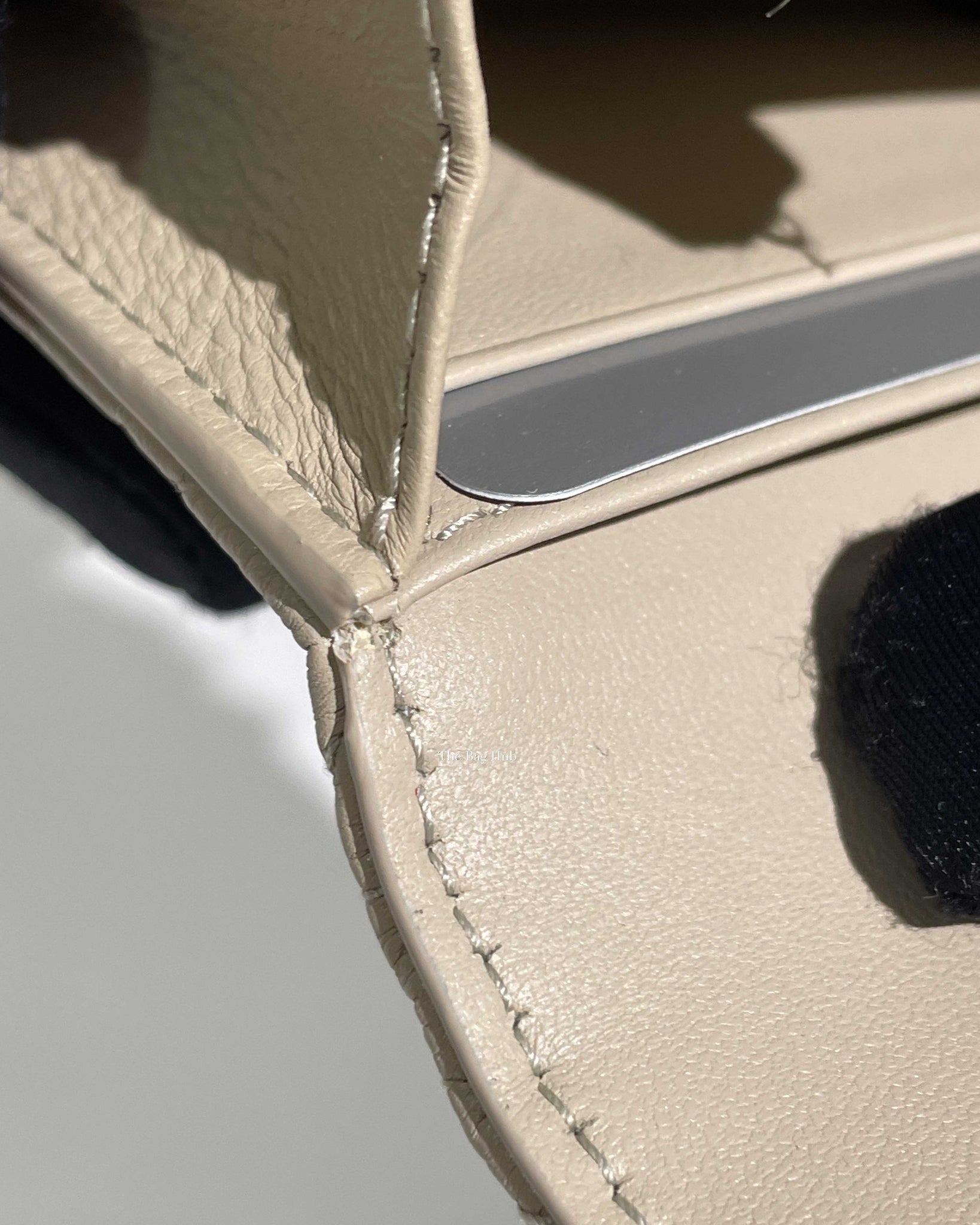 Dior Sand Supple Cannage Calfskin Leather Caro XS Card Wallet