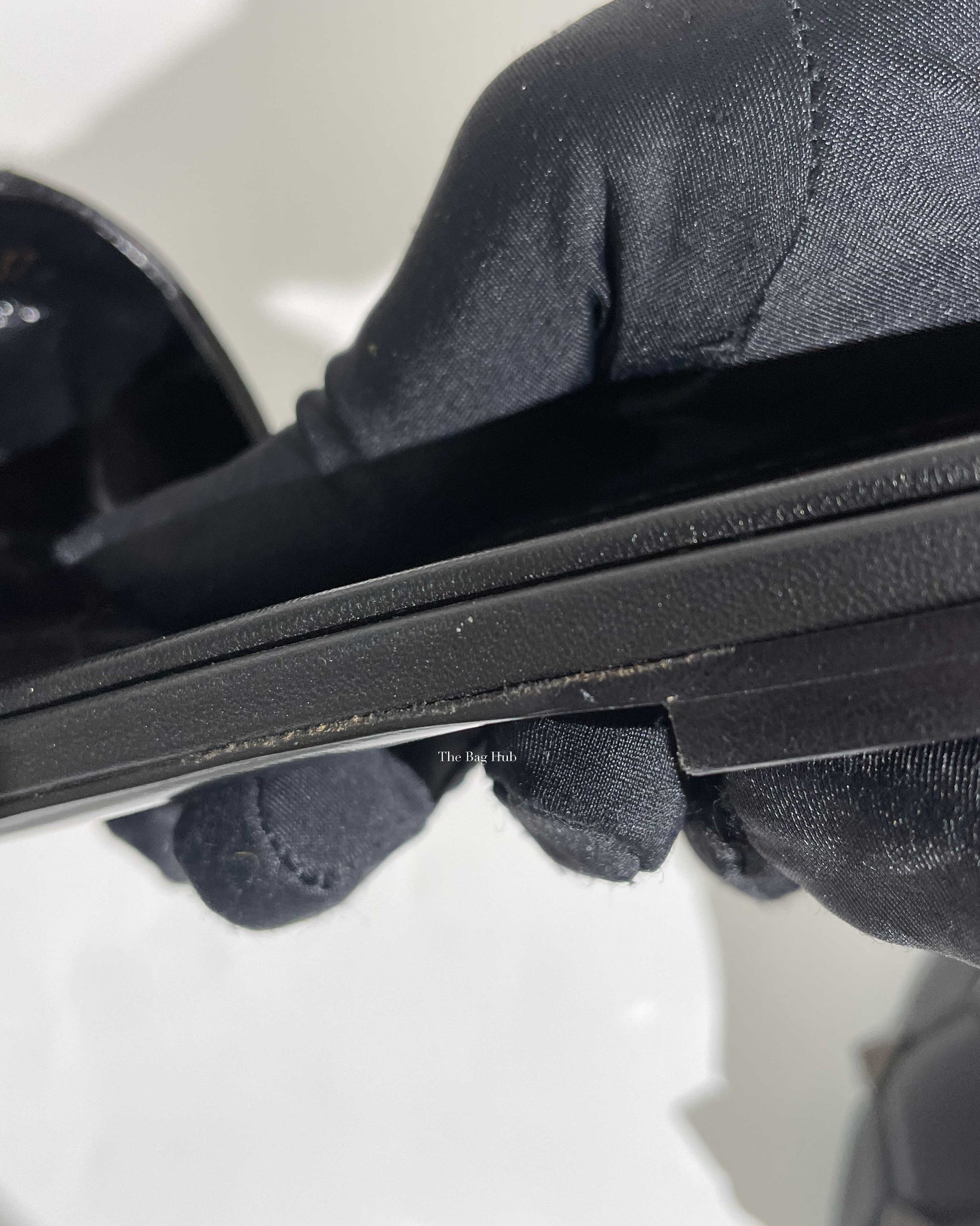 Valentino Garavani Black Leather Roman Stud Flats Size 37