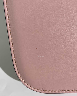 Valentino Garavani Pink Leather Rockstud Glam Lock Small Flap Bag