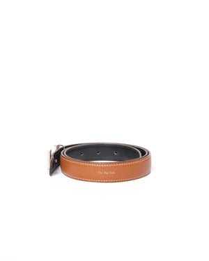 Hermes Black/Brown Slim Reversible Constance Belt w/ Buckle PHW Size 80 - 5