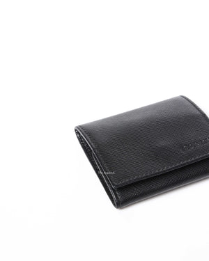 Prada Black Saffiano Leather Coin Purse - 7