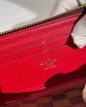 Louis Vuitton Damier Ebene & Cherry Clemence Wallet
