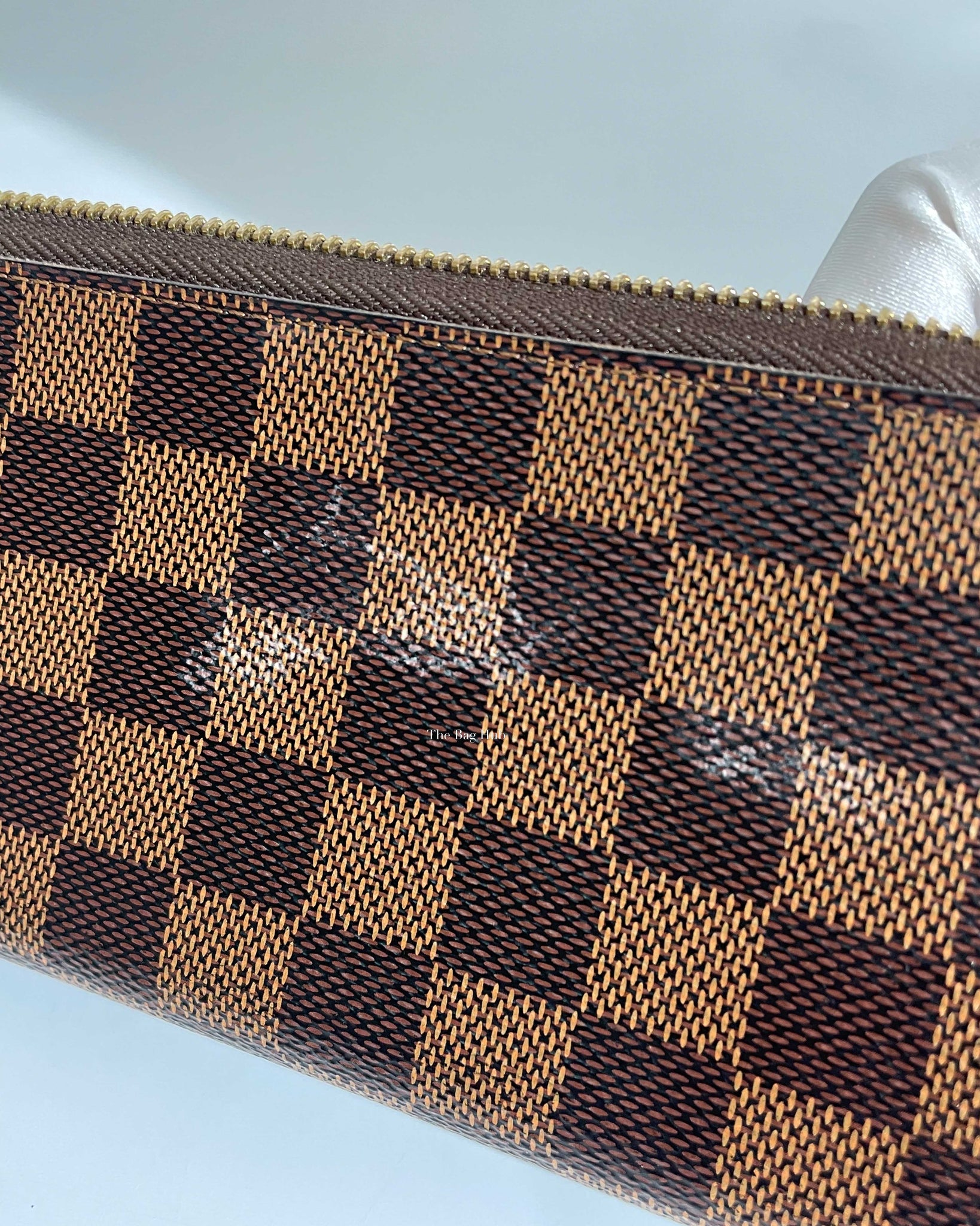 💔 SOLD) Brand New! Louis Vuitton Damier Ebene Clemence Wallet Rose  Ballerine is on the website for $570! Save on tax!