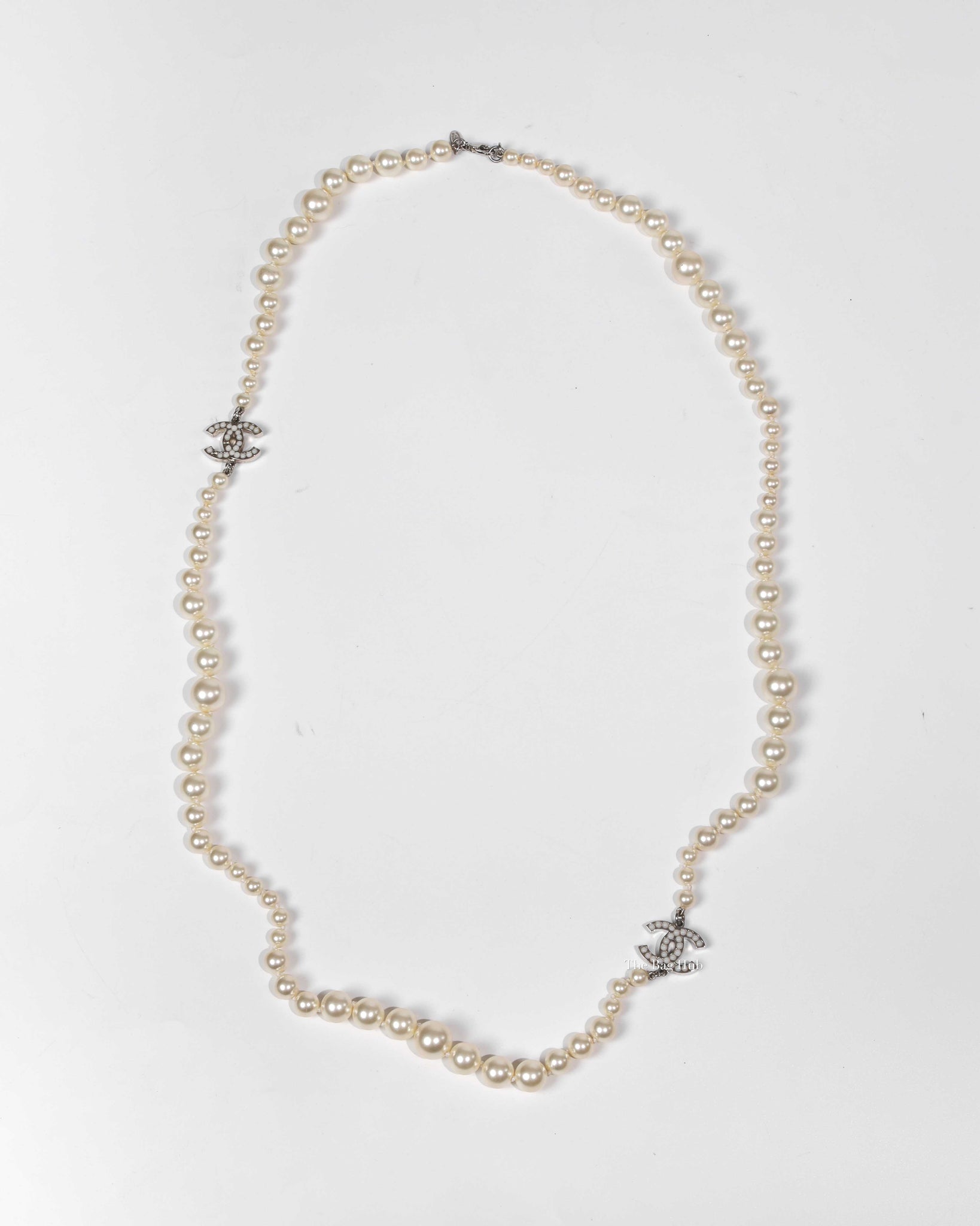 Chanel CC Pearl Long Necklace - 2