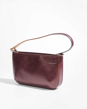Louis Vuitton Bordeaux Vernis Mat Monogram Fowler Shoulder Bag - 1