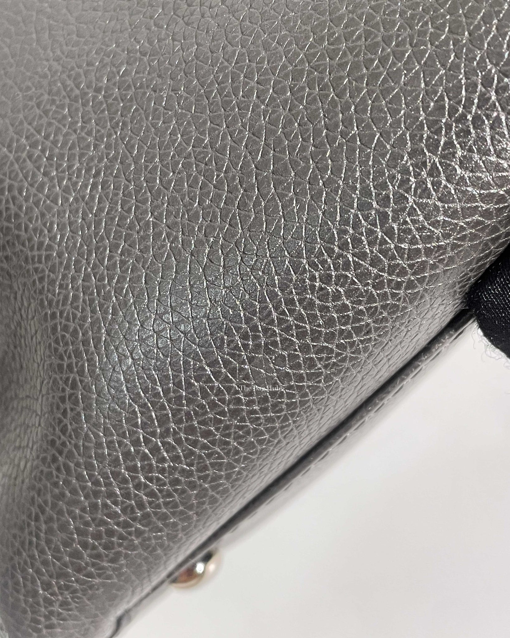 Chanel Dark Grey Small Cerf Tote Bag SHW