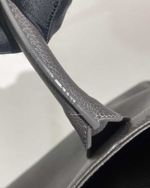 Chanel Dark Grey Small Cerf Tote Bag SHW