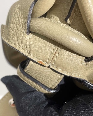 Loewe Beige Flamenco Medium Flap Shoulder Bag