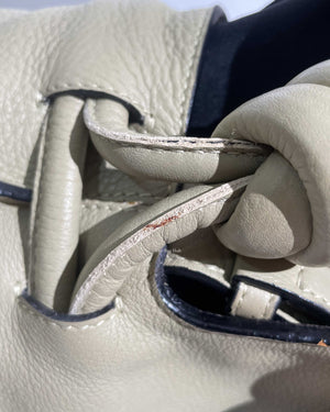 Loewe Beige Flamenco Medium Flap Shoulder Bag
