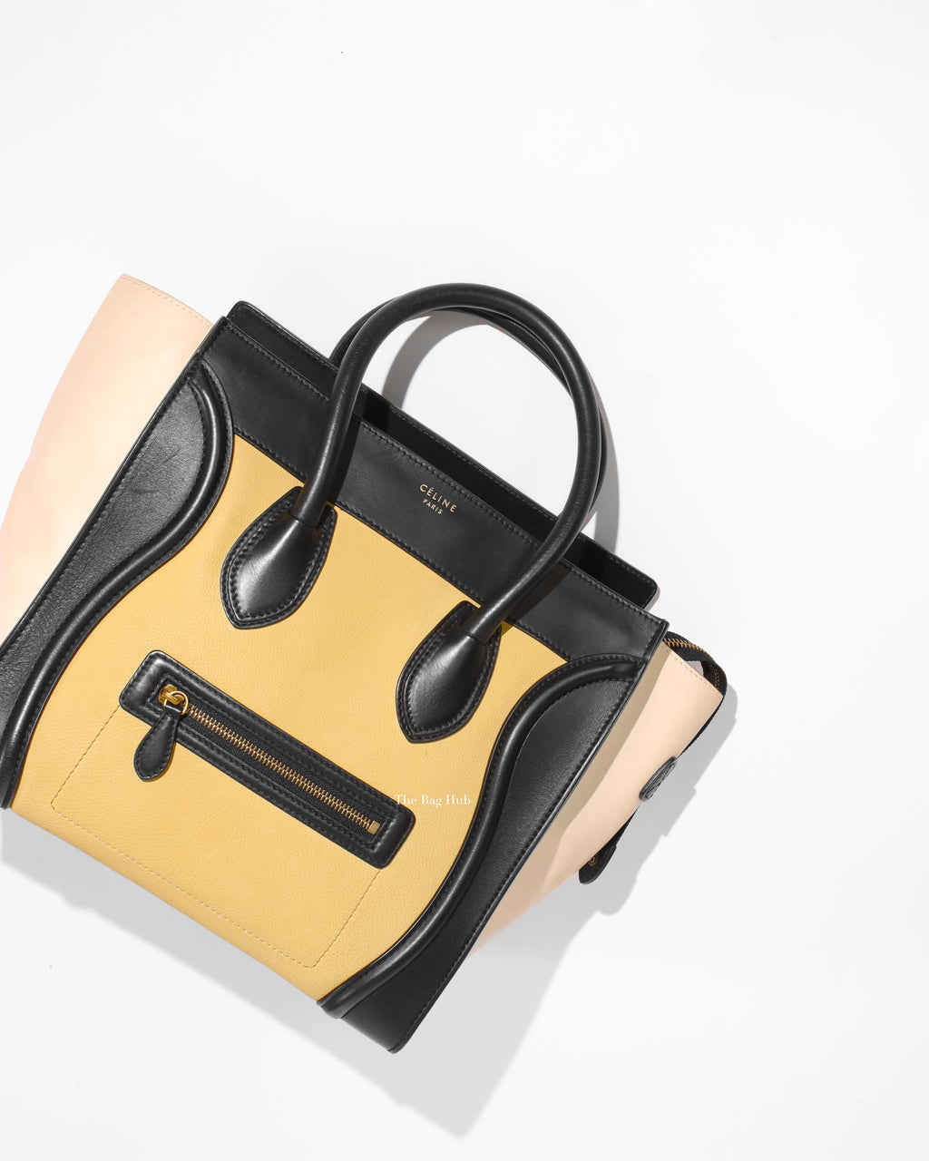 Celine Tri Color Mini Luggage Tote Bag-1