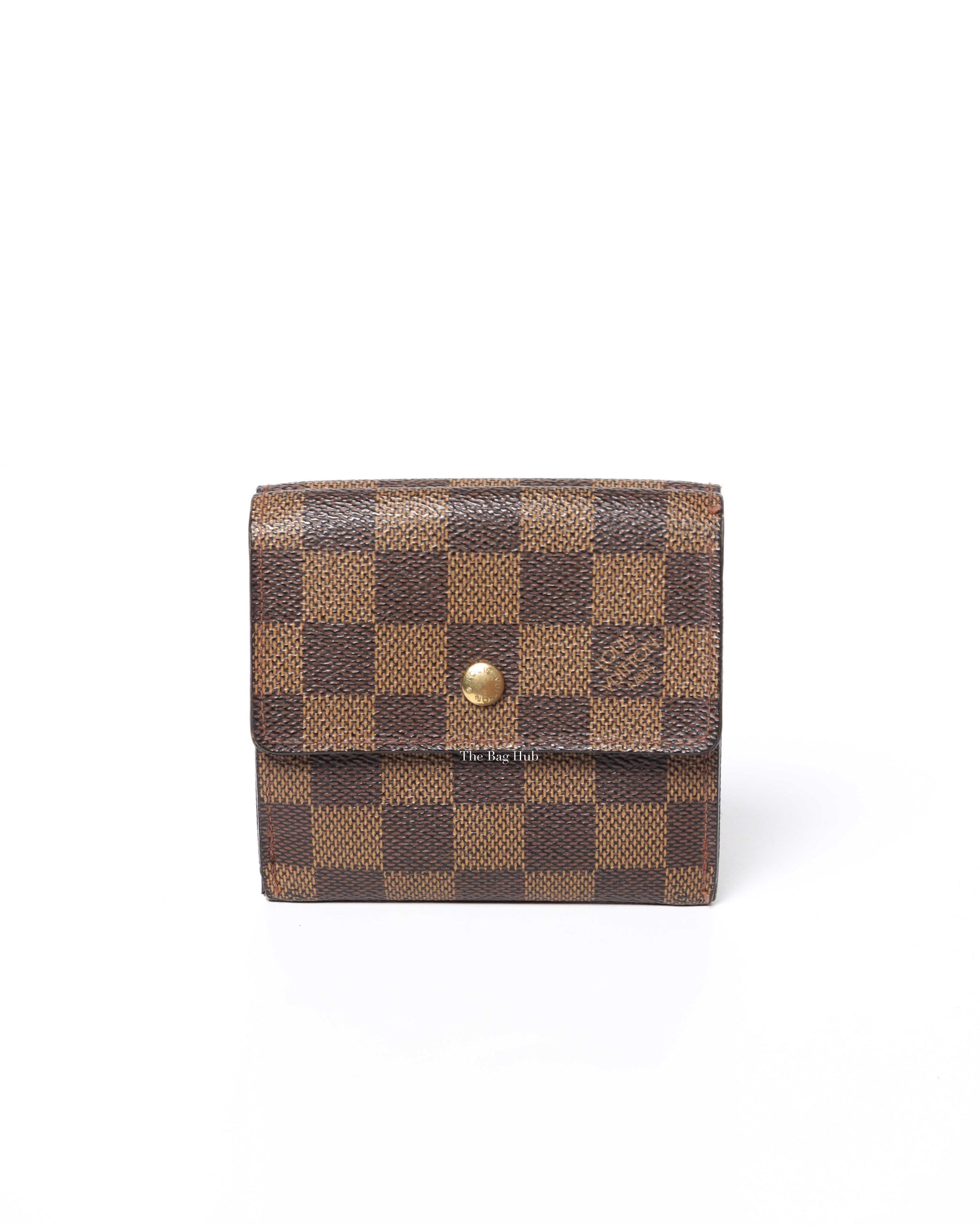 Louis Vuitton Wallet Elise Damier Ebene Brown in Canvas with Gold-tone - US