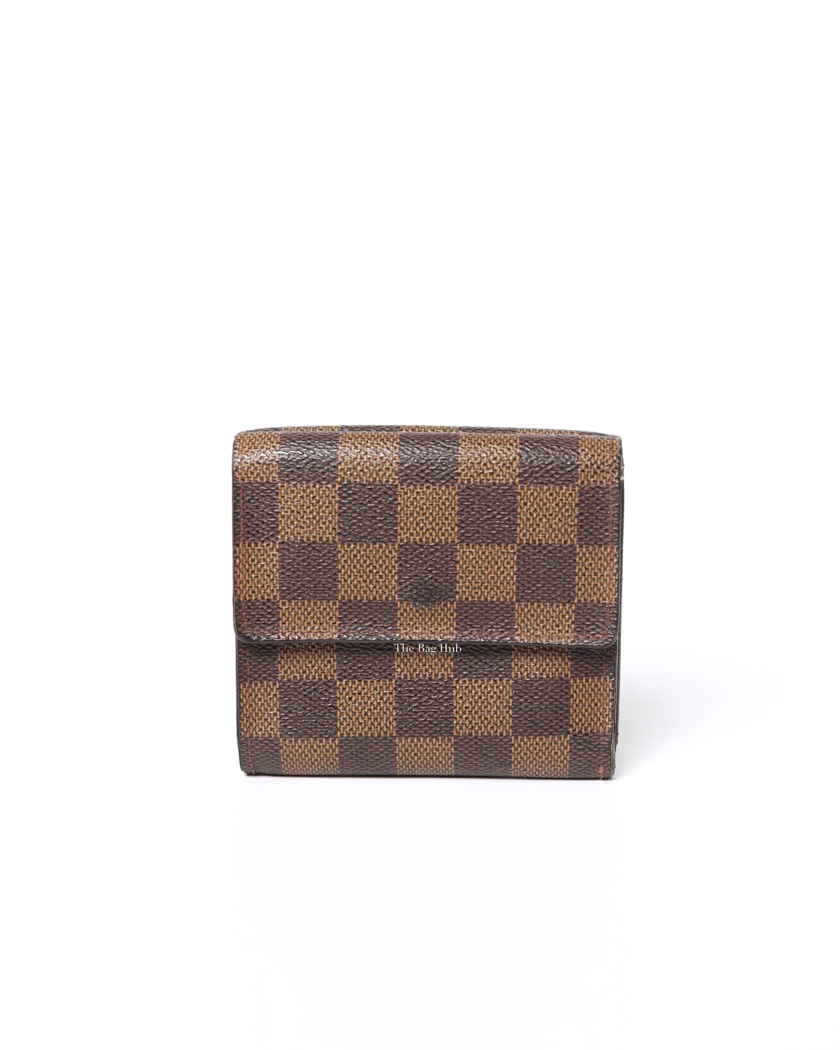 Louis Vuitton Wallet Elise Damier Ebene Brown in Canvas with Gold-tone - GB