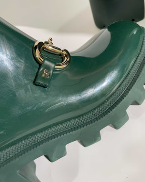 Gucci Horsebit Accent Rubber Rain Boots w/ Tags - Green Boots, Shoes -  GUC1314738