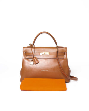 Hermes Gold Epsom Vintage Kelly 32 Bag GHW - 13