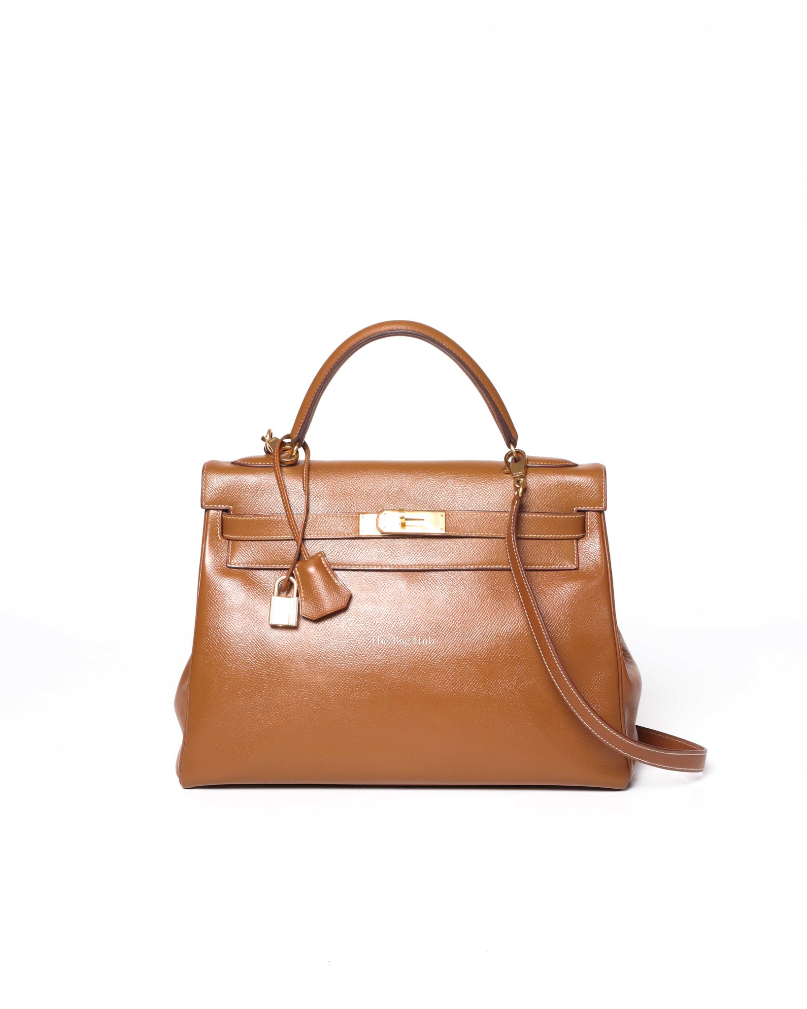 Hermes Gold Epsom Vintage Kelly 32 Bag GHW - 2
