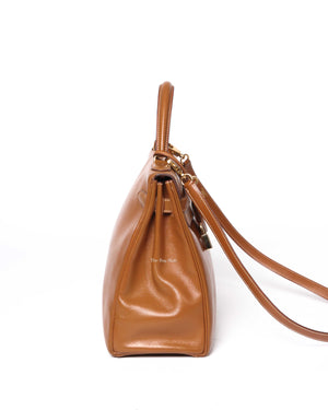 Hermes Gold Epsom Vintage Kelly 32 Bag GHW - 4