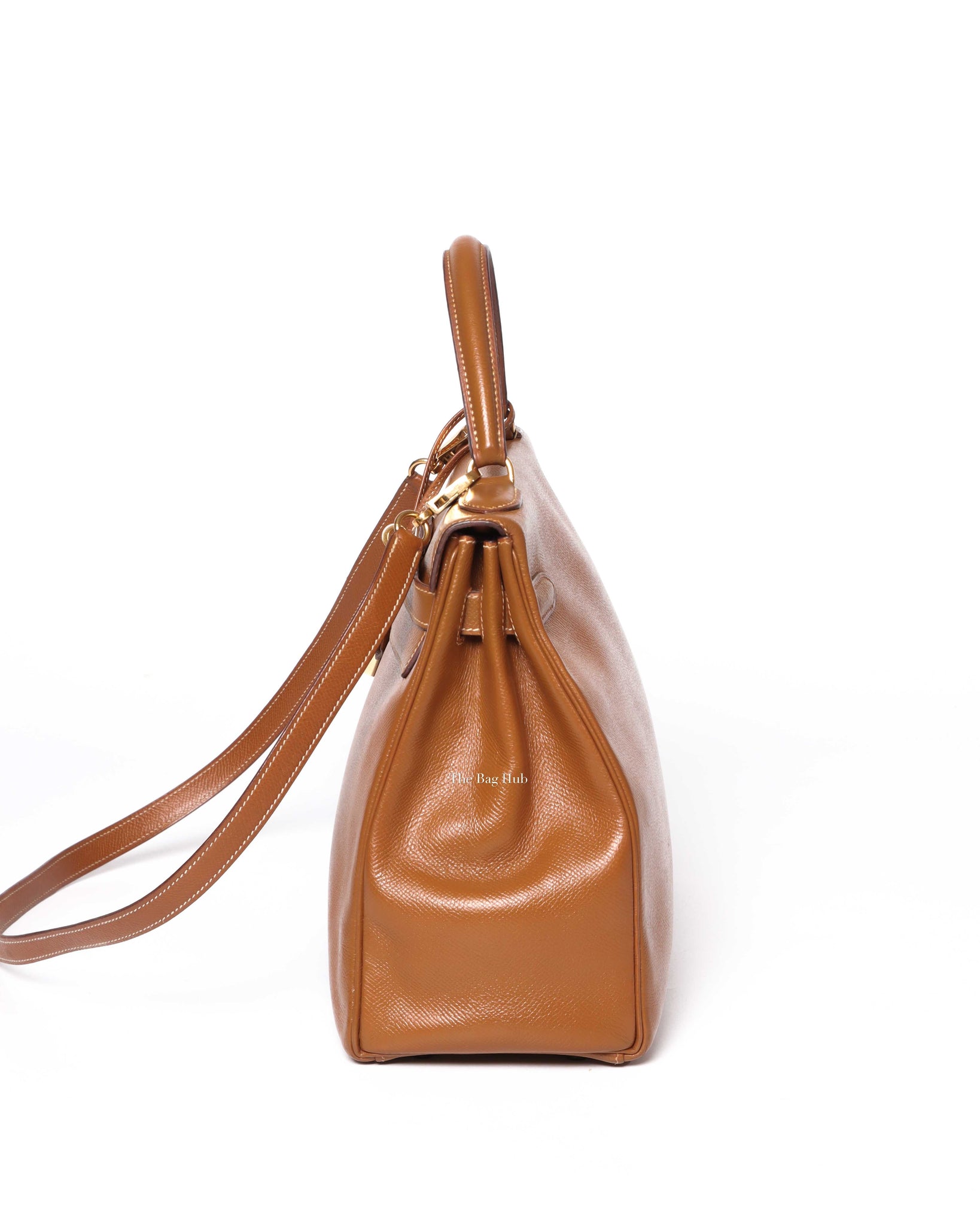 Hermes Gold Epsom Vintage Kelly 32 Bag GHW - 5