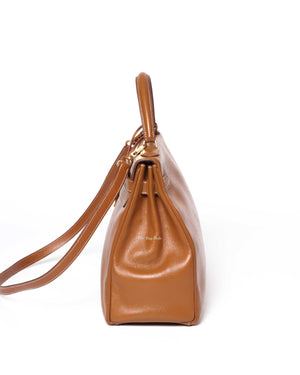 Hermes Gold Epsom Vintage Kelly 32 Bag GHW - 5