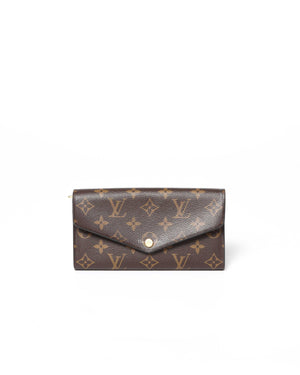 side Tilsyneladende en kop Louis Vuitton Monogram Canvas Sarah Wallet | Designer Brand | Authentic Louis  Vuitton | The Bag Hub