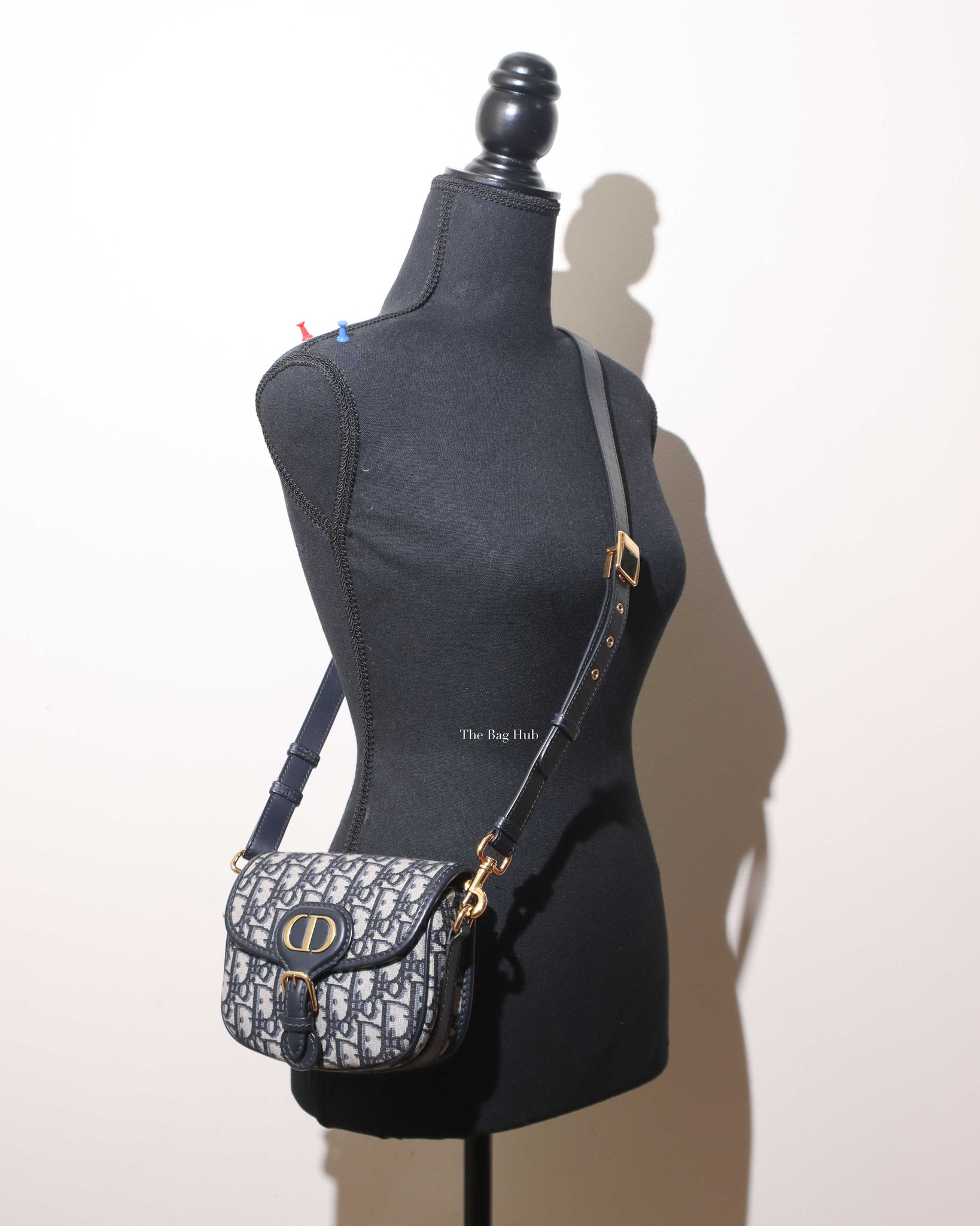 Christian Dior Bag Oblique Jacquard Blue Medium Bobby Flap Crossbody Bag at  1stDibs