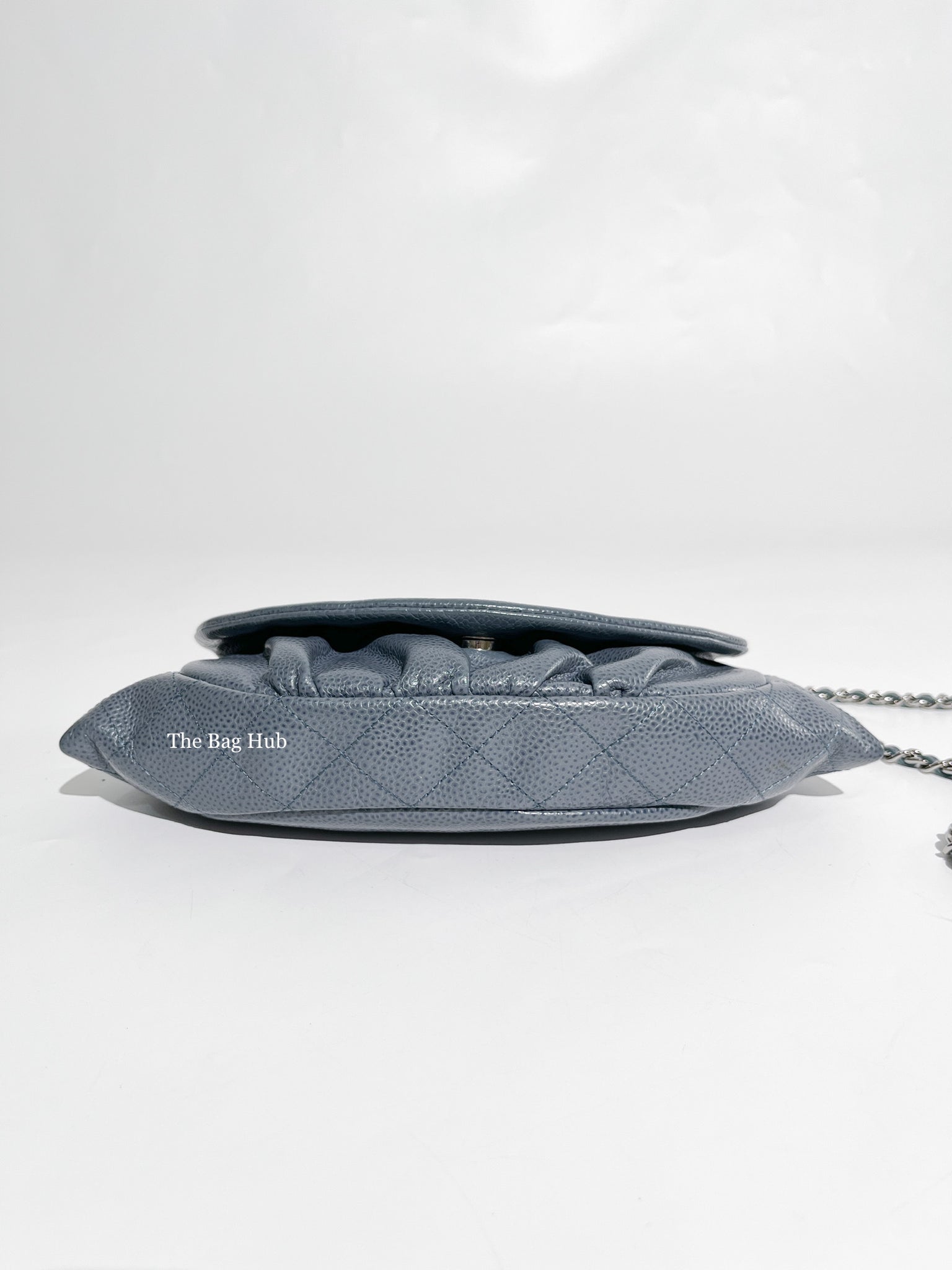 Chanel Light Blue Caviar Half Moon WOC SHW-6