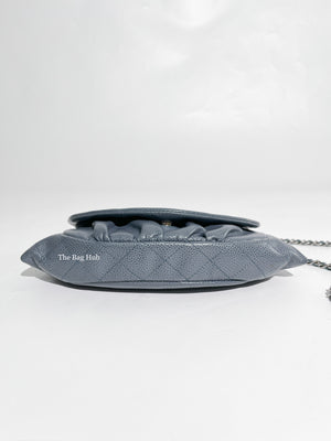 Chanel Light Blue Caviar Half Moon WOC SHW-6