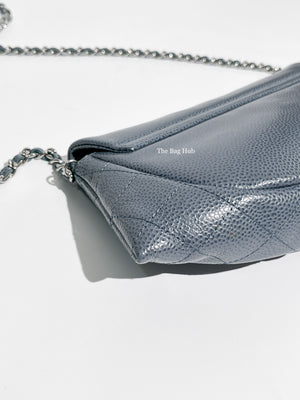 Chanel Light Blue Caviar Half Moon WOC SHW-8
