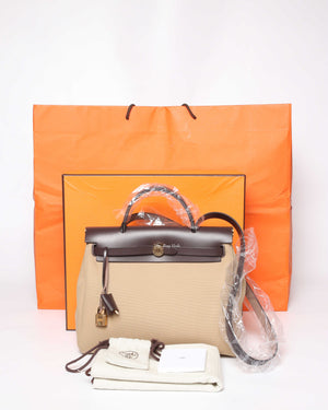 Hermes Trench/Ebene Her Bag 31 With Gold Hardware - 13