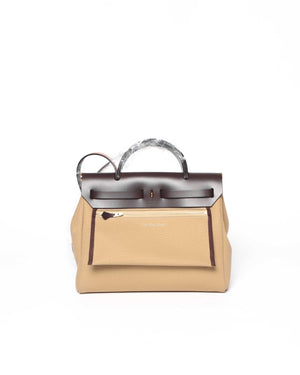 Hermes Trench/Ebene Her Bag 31 With Gold Hardware - 3