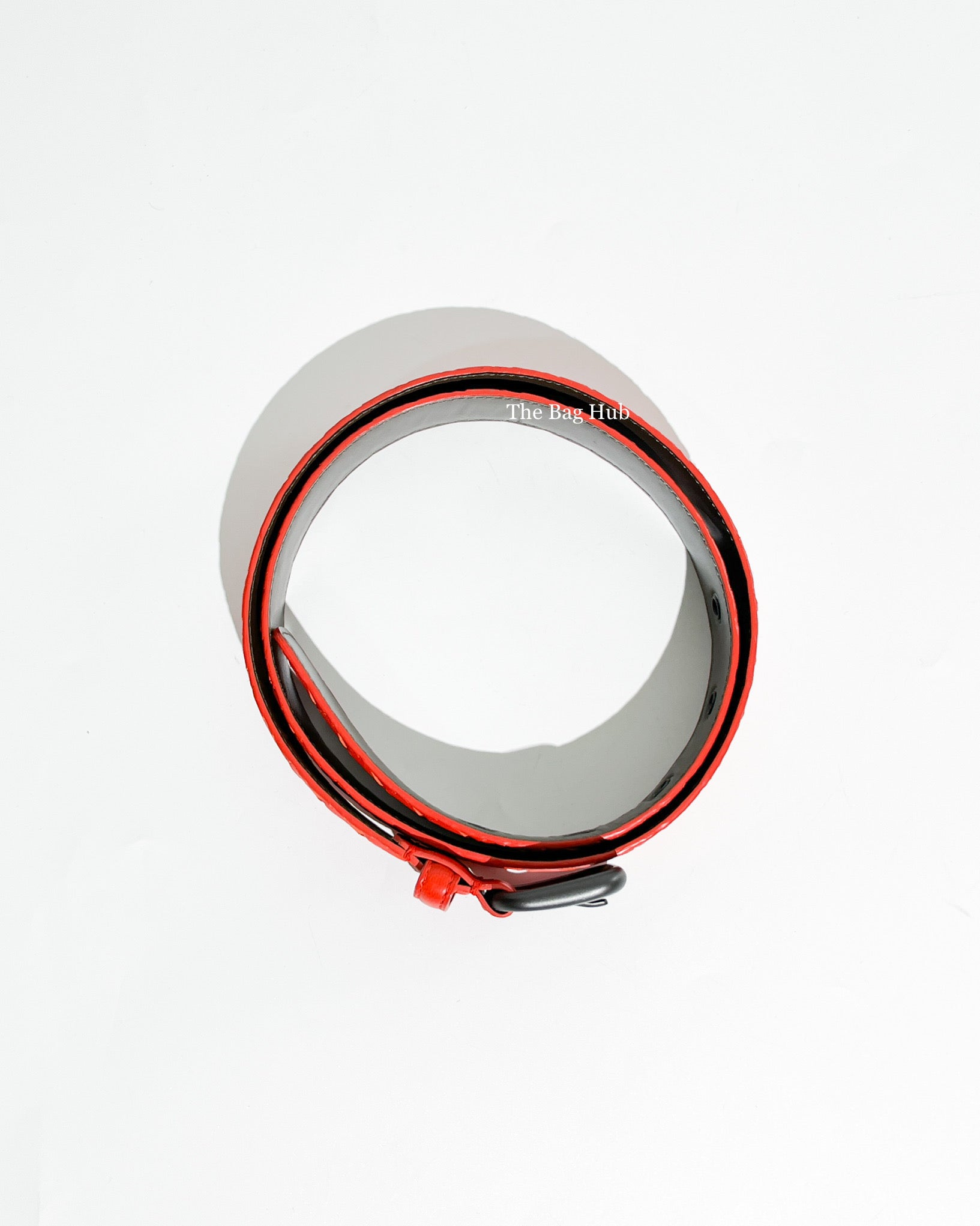 Bottega Veneta Red and Orange Intrecciato Belt 85 cm (2pcs)-6
