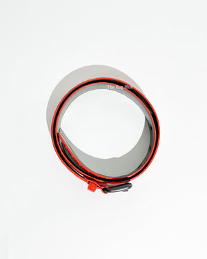 Bottega Veneta Red and Orange Intrecciato Belt 85 cm (2pcs)-6