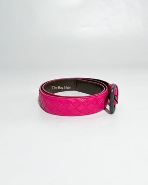 Bottega Veneta Red and Orange Intrecciato Belt 85 cm (2pcs)-10