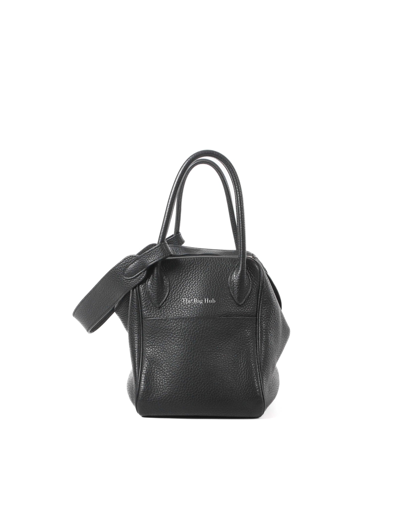 Hermes Black Clemence Lindy 34 Bag