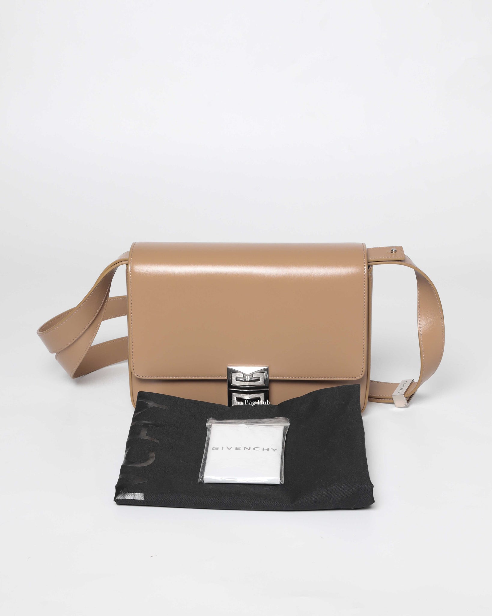 Givenchy Cappuccino Smooth Calfskin Medium 4G Shoulder Bag