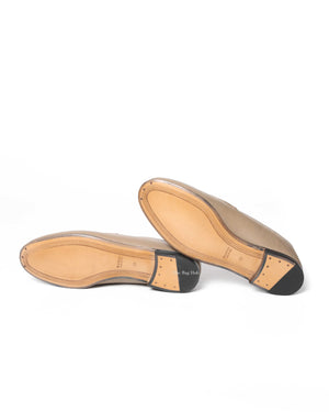 Gucci Mud Leather Women's Horsebit Loafers Size 38