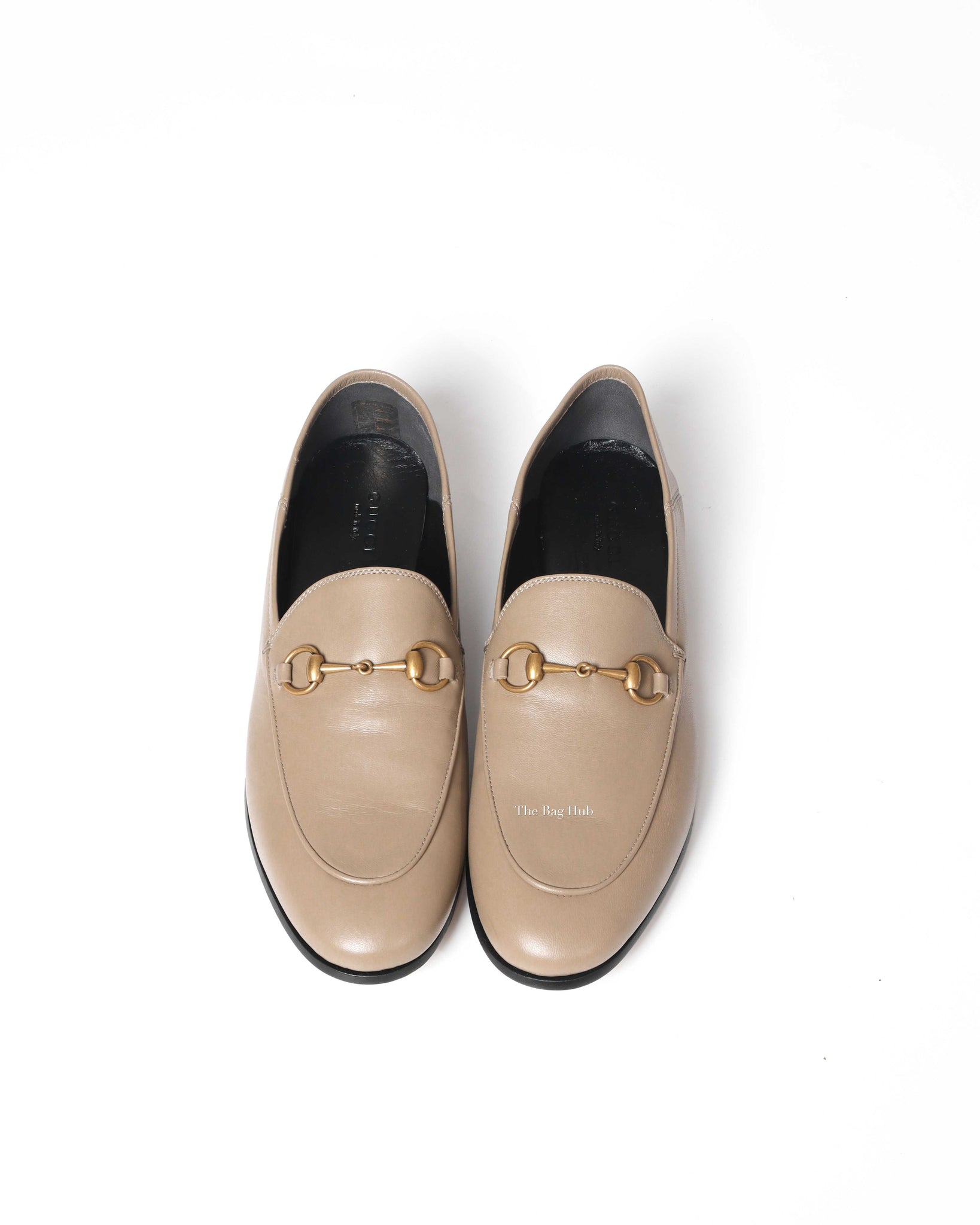 Gucci Mud Leather Women's Horsebit Loafers Size 38