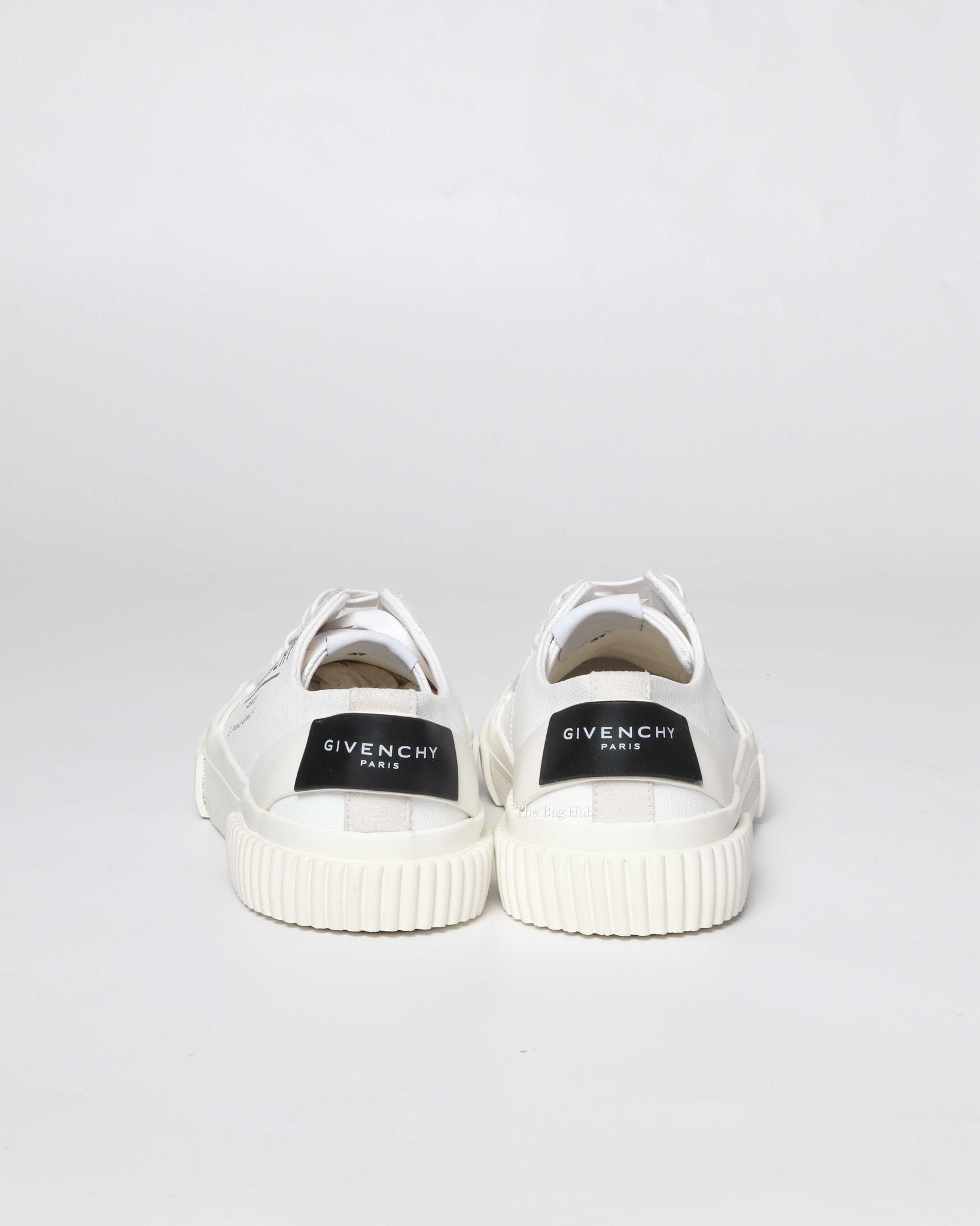 Givenchy White Canvas/Rubber Tennis Light Sneakers Size 37