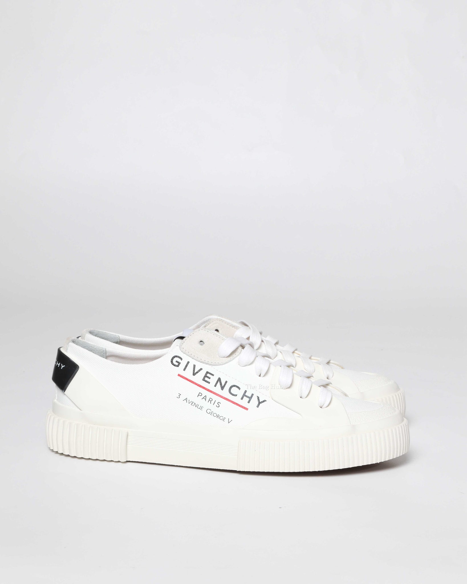 Givenchy White Canvas/Rubber Tennis Light Sneakers Size 37
