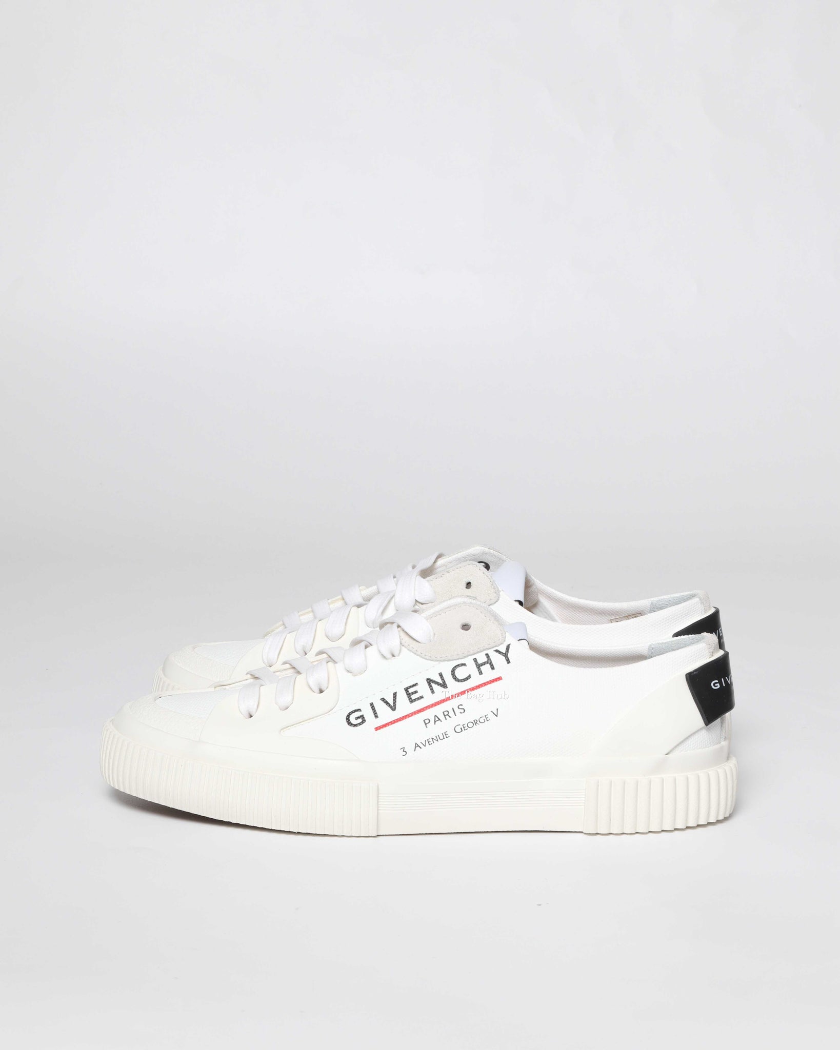 Givenchy White Canvas/Rubber Tennis Light Sneakers Size 37