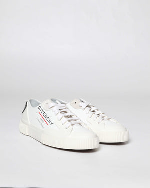 Givenchy White Canvas/Rubber Tennis Light Sneakers Size 37