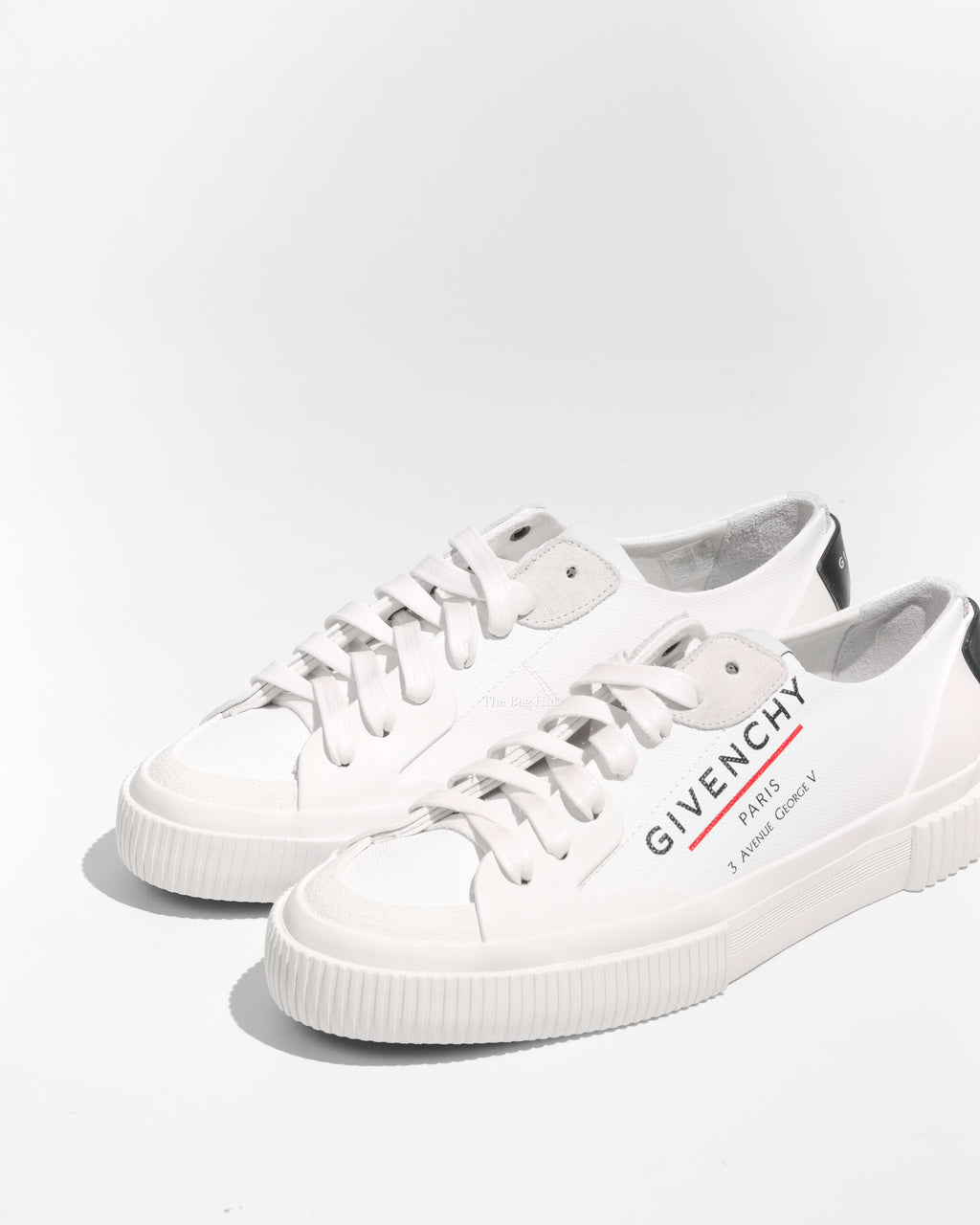 Givenchy White Canvas/Rubber Tennis Light Sneakers Size 37