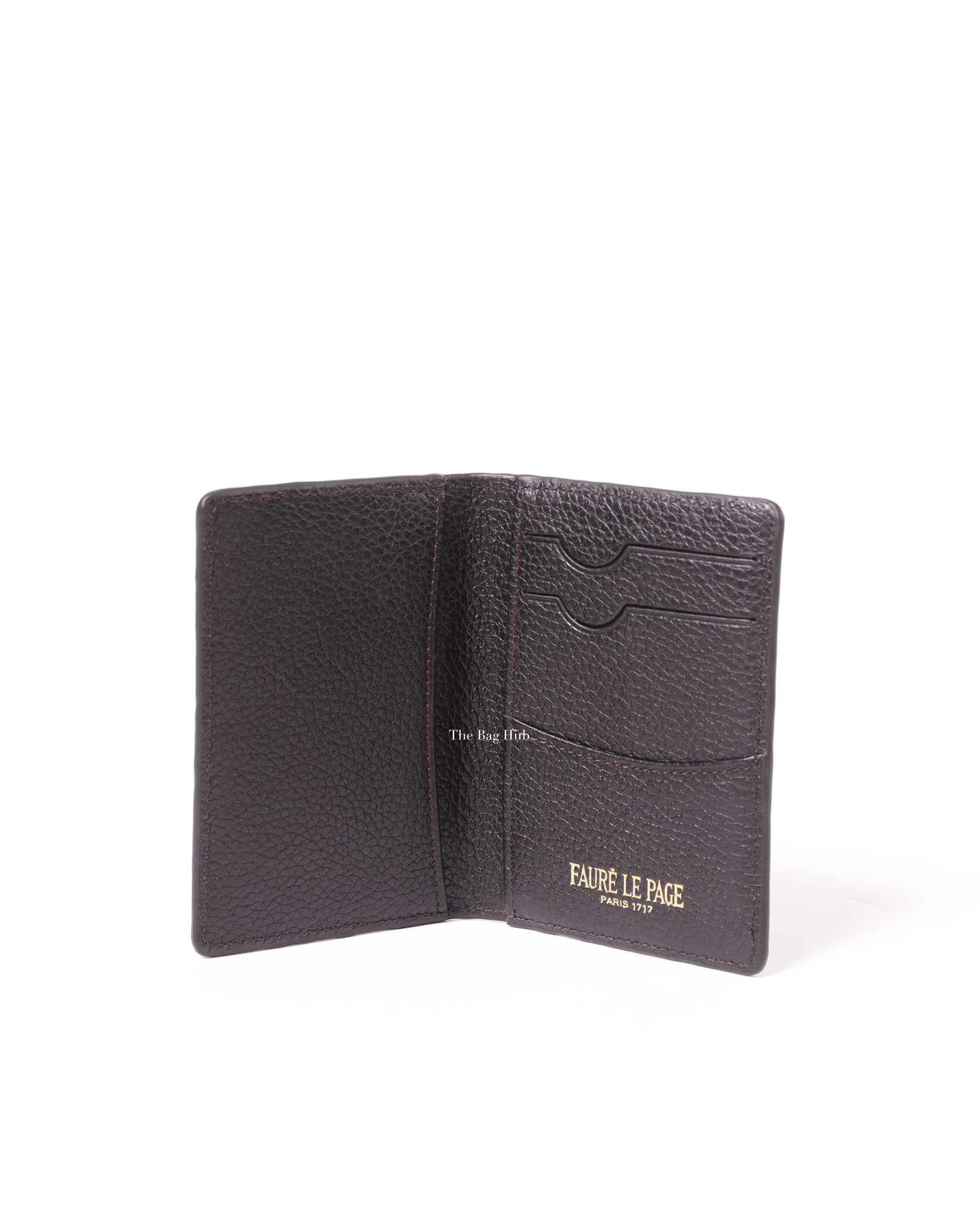 Fauré Le Page Brown Business Card Holder