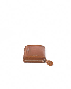 Chloe Brown Grained Calfskin Paraty Long Zip Around Wallet