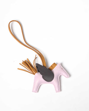 Hermes Pale Mauve/Sesame/Ebene Pegase Rodeo Bag Charm