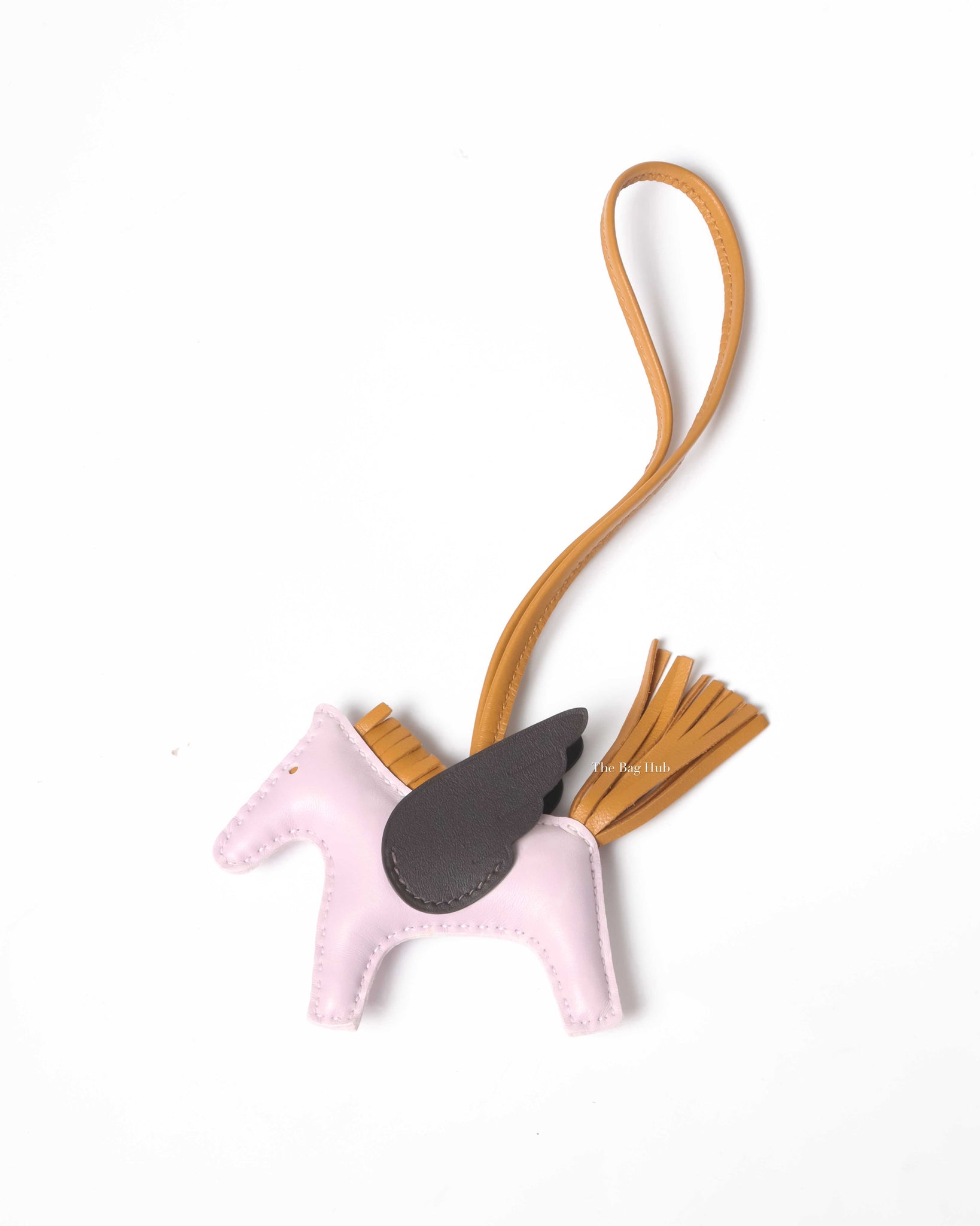 Hermes Pale Mauve/Sesame/Ebene Pegase Rodeo Bag Charm