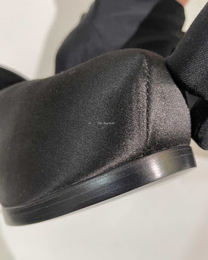 Saint Laurent Black Satin Tribtoo Pumps Size 36