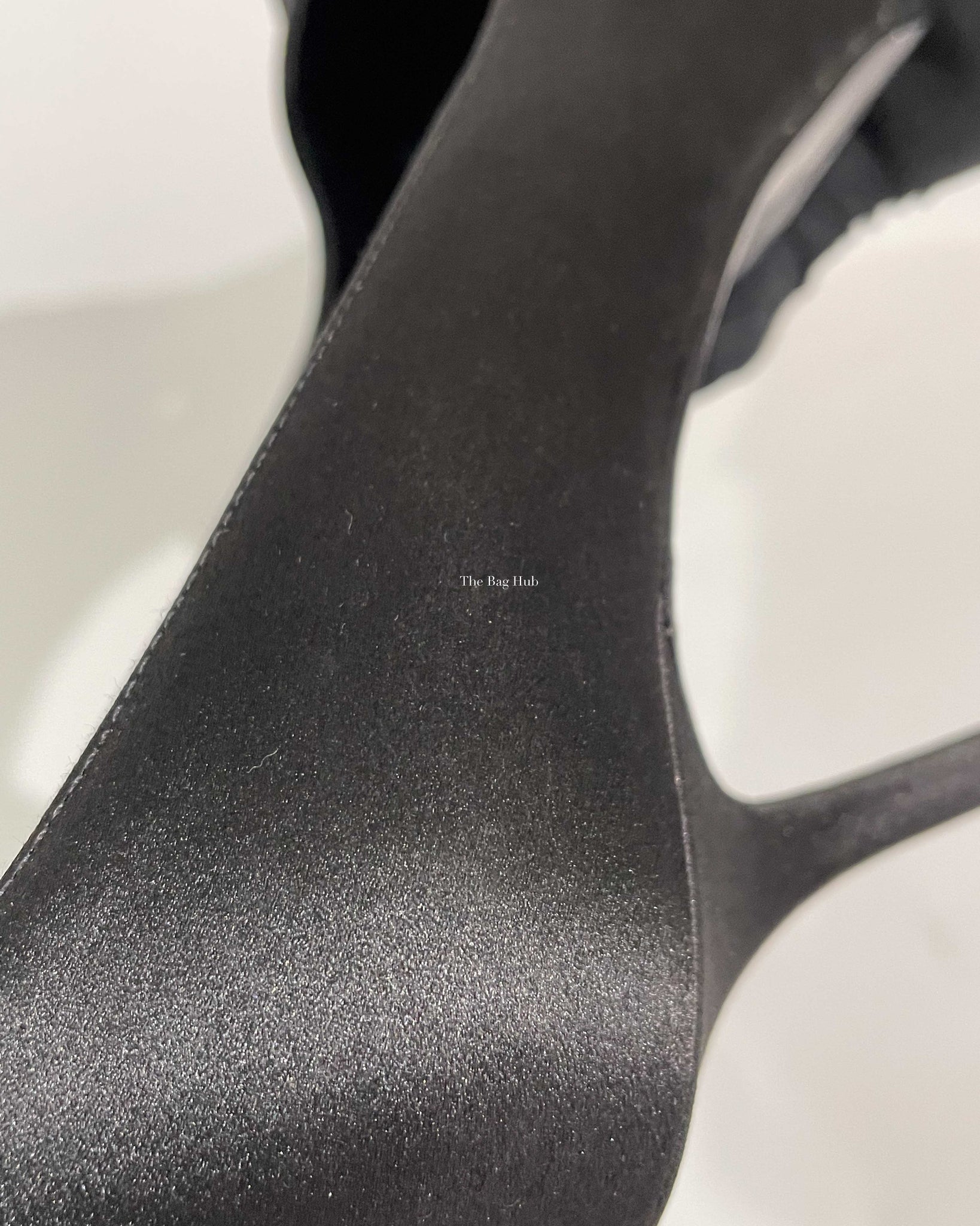 Saint Laurent Black Satin Tribtoo Pumps Size 36