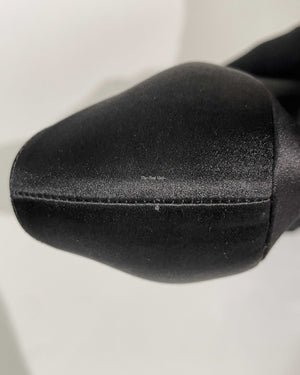 Saint Laurent Black Satin Tribtoo Pumps Size 36
