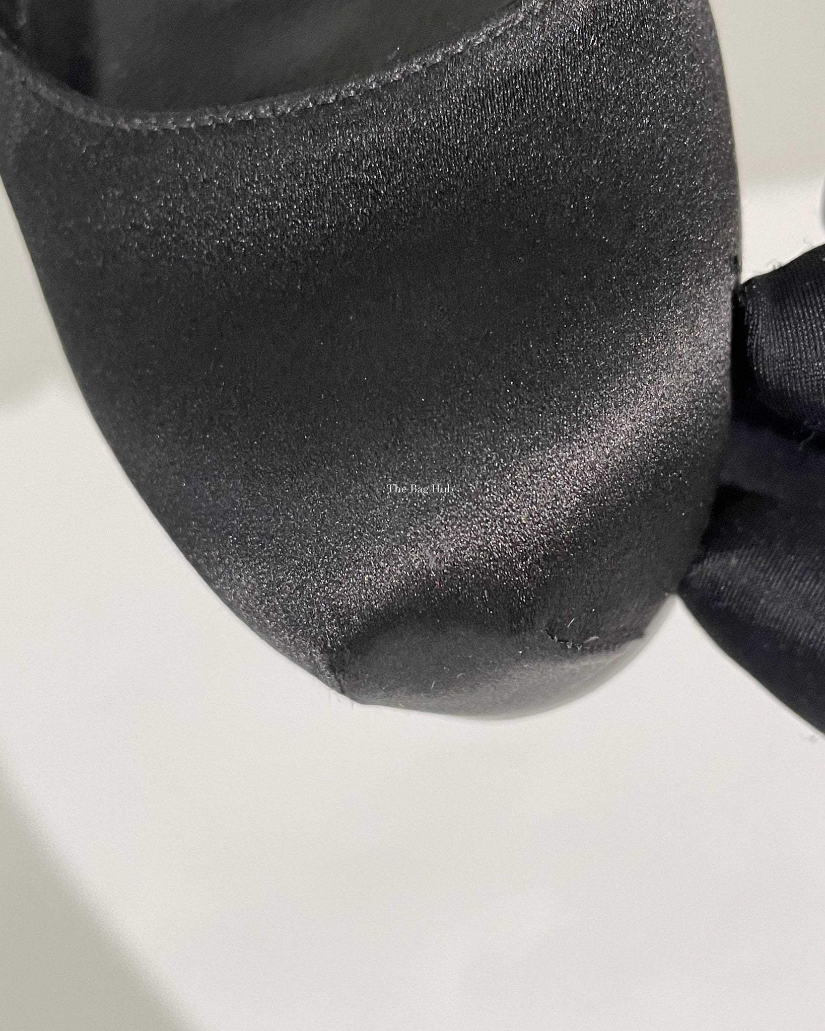Saint Laurent Black Satin Tribtoo Pumps Size 36