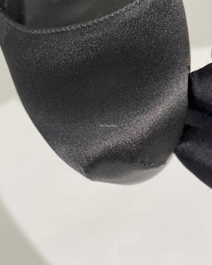 Saint Laurent Black Satin Tribtoo Pumps Size 36